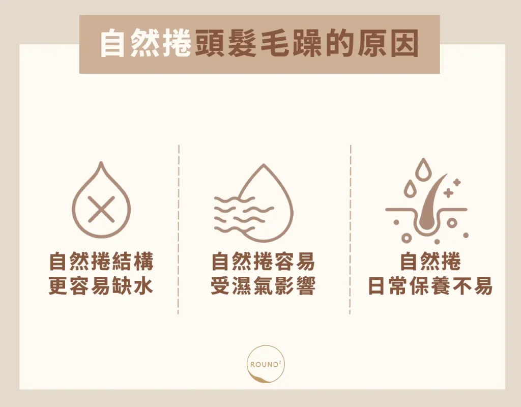 頭髮毛躁自然捲的原因