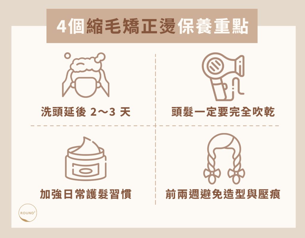 4個縮毛矯正燙保養重點