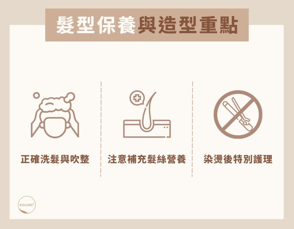 髮型保養與造型重點