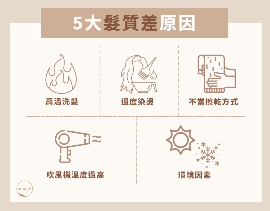 5大髮質差的形成原因